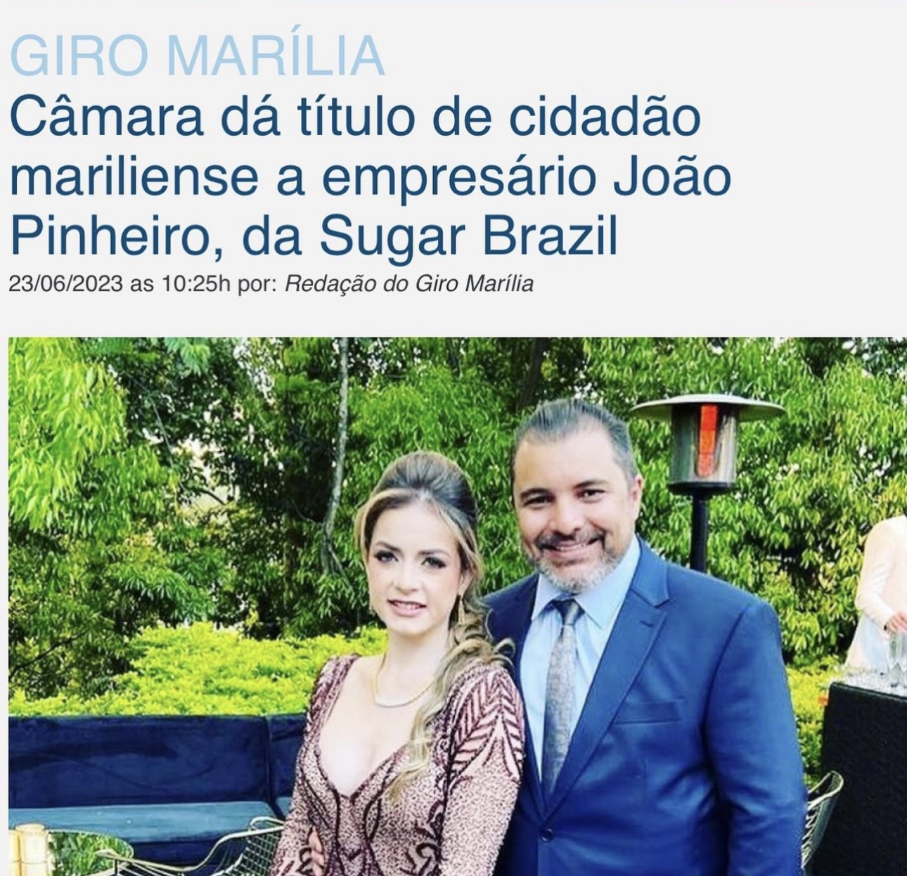 CEO recebe titulo de cidadão honorário Mariliense