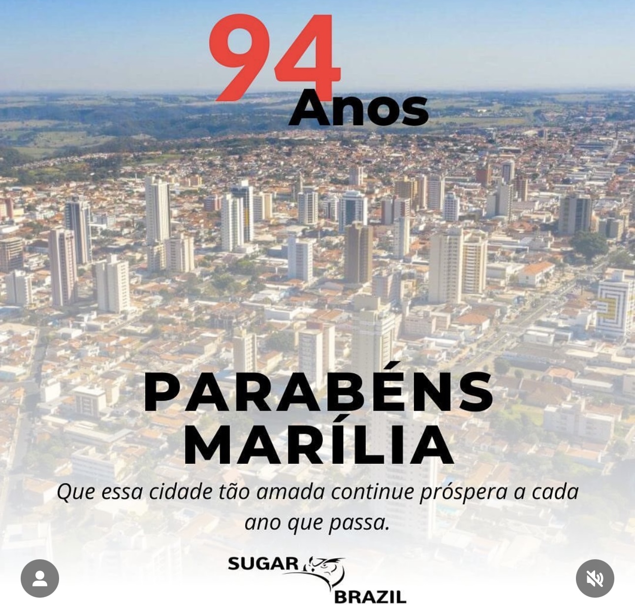 Parabens Querida Cidade de Marilia!